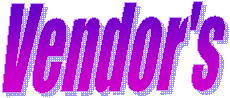 "Vendor's" Text in purple and blue color gradient